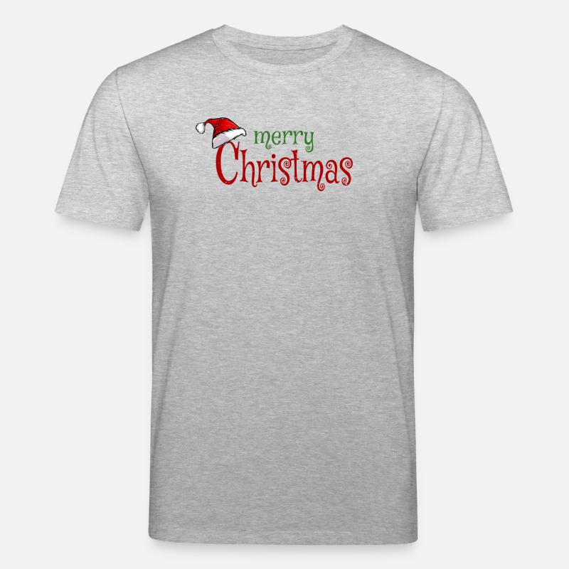 Frohe Weihnachten - Stanley/Stella Unisex Bio-T-Shirt CREATOR  - Grau meliert