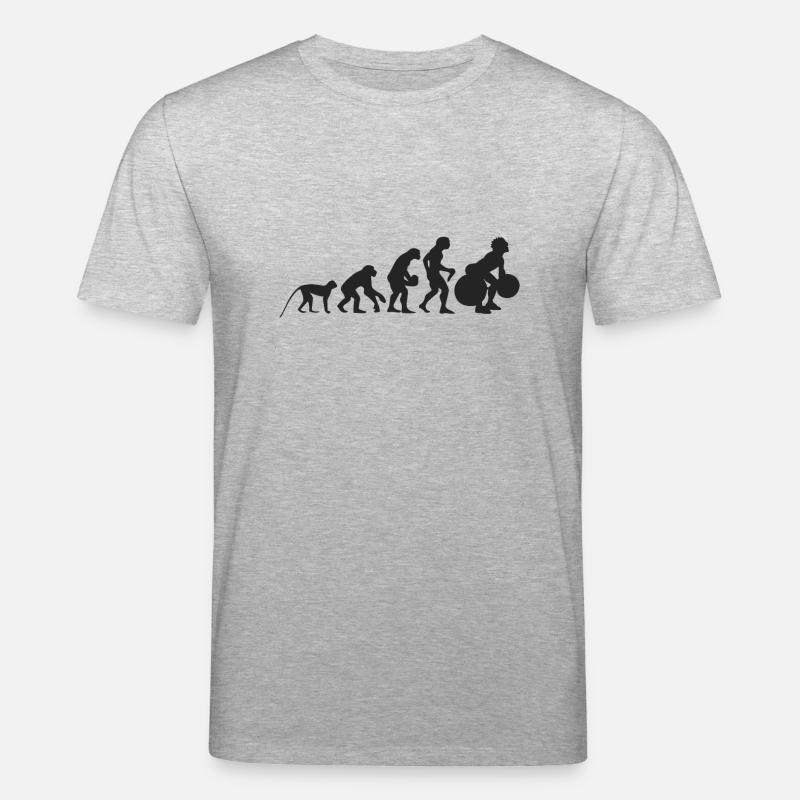 Evolution Gewichtheben - Stanley/Stella Unisex Bio-T-Shirt CREATOR  - Grau meliert