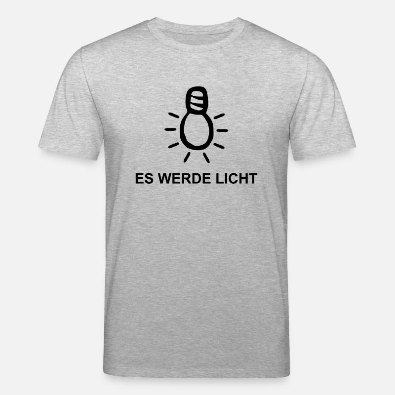 Es werde Licht - Stanley/Stella Unisex Bio-T-Shirt CREATOR  - Grau meliert