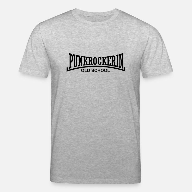 punkrockerin old school - Stanley/Stella Unisex Bio-T-Shirt CREATOR  - Grau meliert