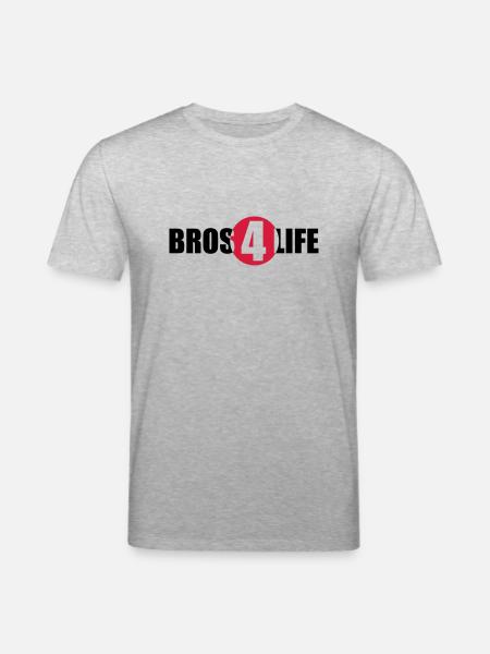 Bros 4 Life Logo Design - Stanley/Stella CREATOR Unisex Organic T-Shirt - heather grey