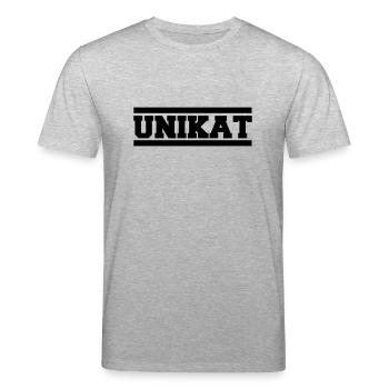 Unique - Stanley/Stella CREATOR Unisex Organic T-Shirt - heather grey - Front - Alina (178cm) & Michal (187cm)