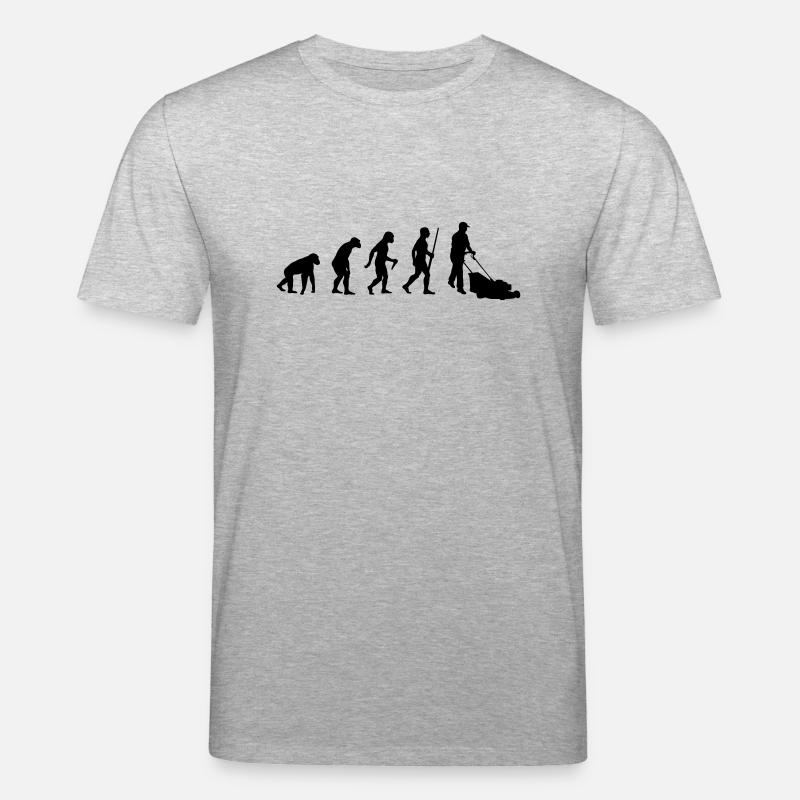 Évolution des jardiniers - T-shirt bio CREATOR Stanley/Stella Unisexe - gris chiné