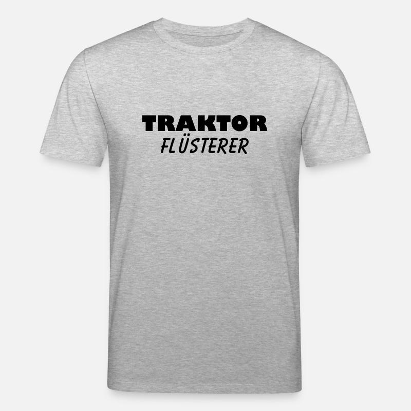 traktor flüsterer - Stanley/Stella Unisex Bio-T-Shirt CREATOR  - Grau meliert