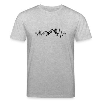 Mountenbiker - Stanley/Stella Unisex Bio-T-Shirt CREATOR  - Grau meliert - Vorne - Alina (178cm) & Michal (187cm)