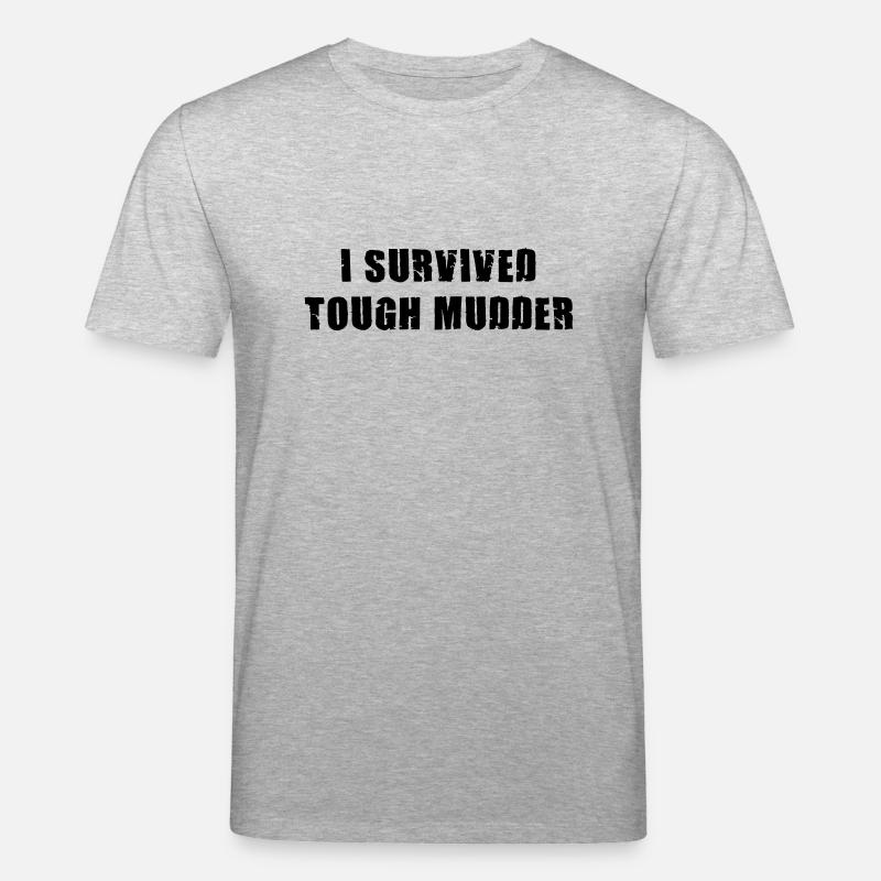 I survived Tough Mudder - Stanley/Stella Unisex Bio-T-Shirt CREATOR  - Grau meliert