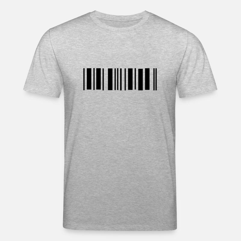 barcode - Stanley/Stella CREATOR Unisex Organic T-Shirt - heather grey