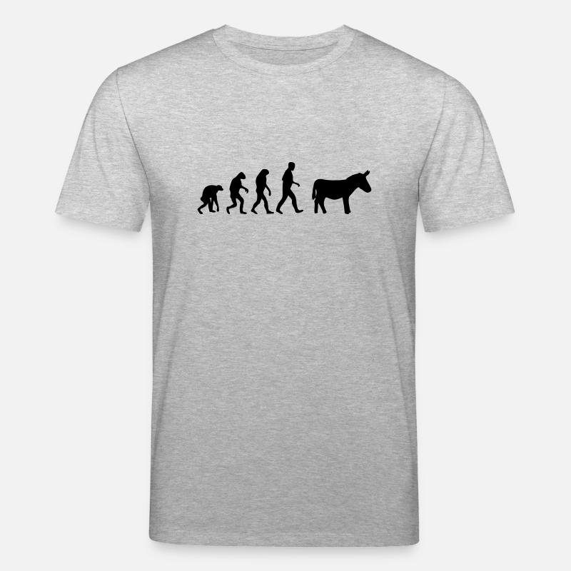 esel evolution - Stanley/Stella Unisex Bio-T-Shirt CREATOR  - Grau meliert