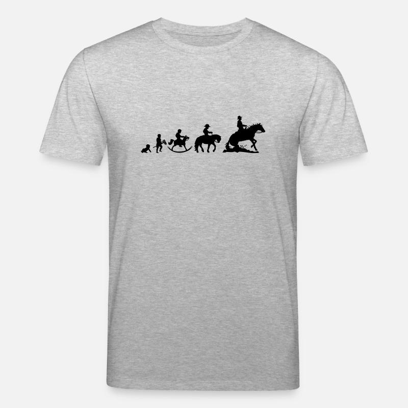 Evolution Boys Westernriding - Stanley/Stella Unisex Bio-T-Shirt CREATOR  - Grau meliert