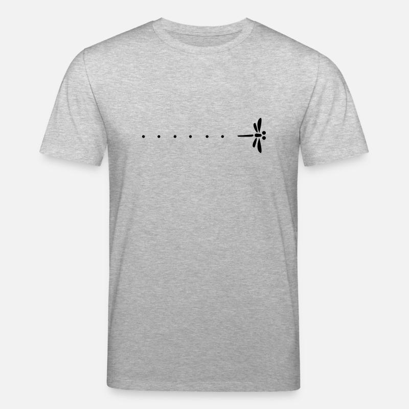 Passage de libllule et étonnement - T-shirt bio CREATOR Stanley/Stella Unisexe - gris chiné