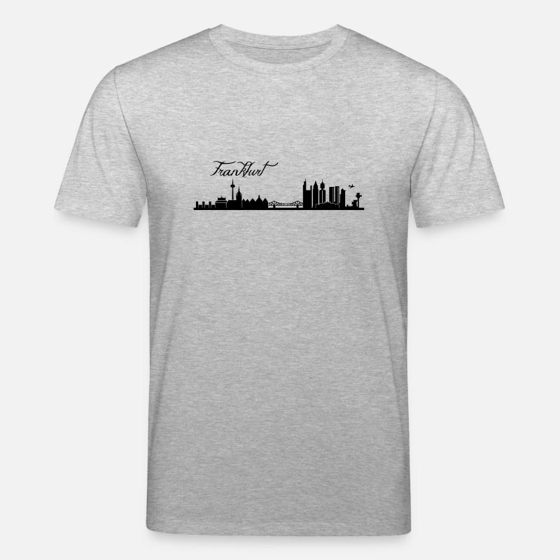 Frankfurter Skyline - Stanley/Stella Unisex Bio-T-Shirt CREATOR  - Grau meliert