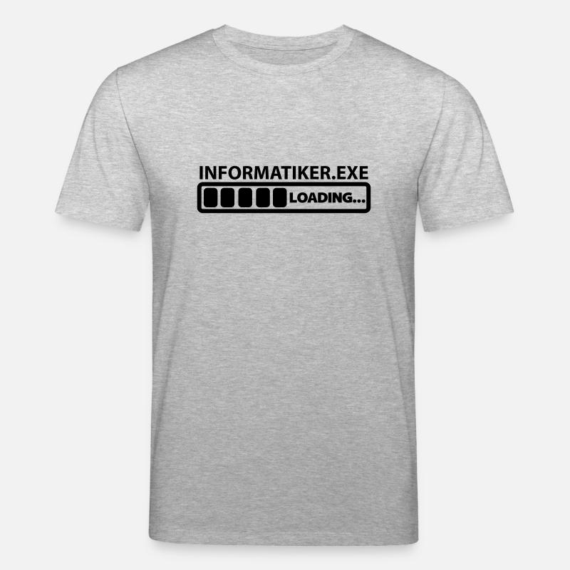 informatiker exe loading - Stanley/Stella Unisex Bio-T-Shirt CREATOR  - Grau meliert