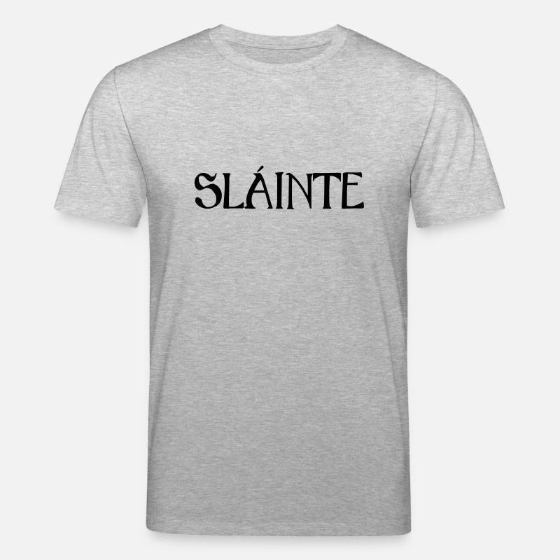 Slainte text de - Stanley/Stella Unisex Bio-T-Shirt CREATOR  - Grau meliert
