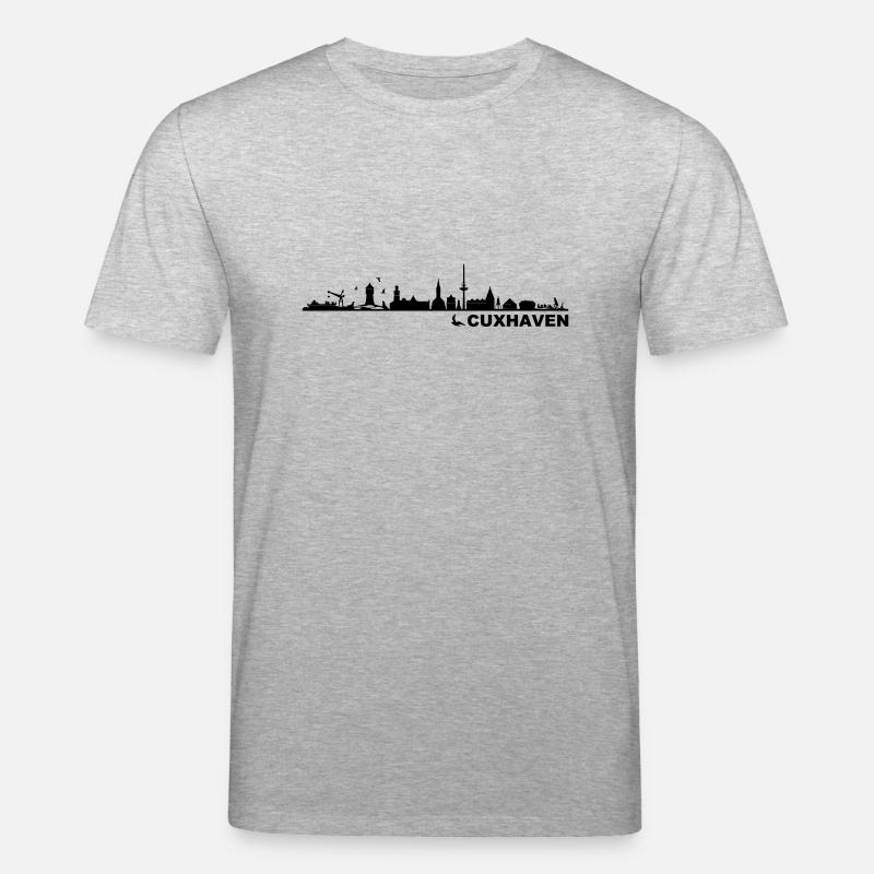 Skyline - Küste Cuxhaven - Stanley/Stella Unisex Bio-T-Shirt CREATOR - Grau meliert