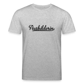 Ausbilderin - Stanley/Stella Unisex Bio-T-Shirt CREATOR  - Grau meliert - Vorne - Alina (178cm) & Michal (187cm)
