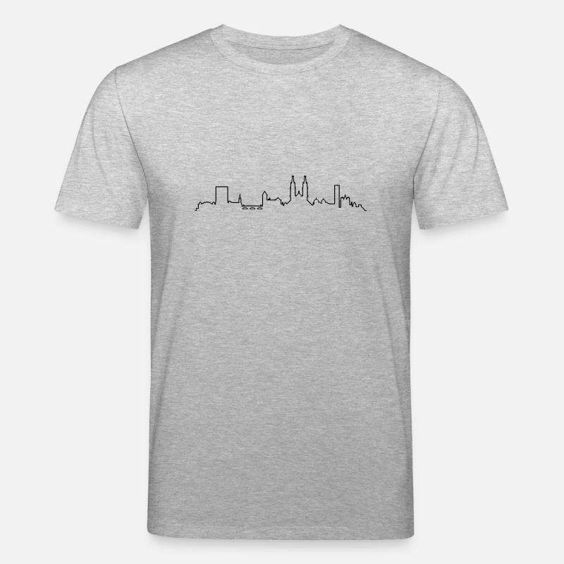 Skyline Basel - Stanley/Stella Unisex Bio-T-Shirt CREATOR  - Grau meliert