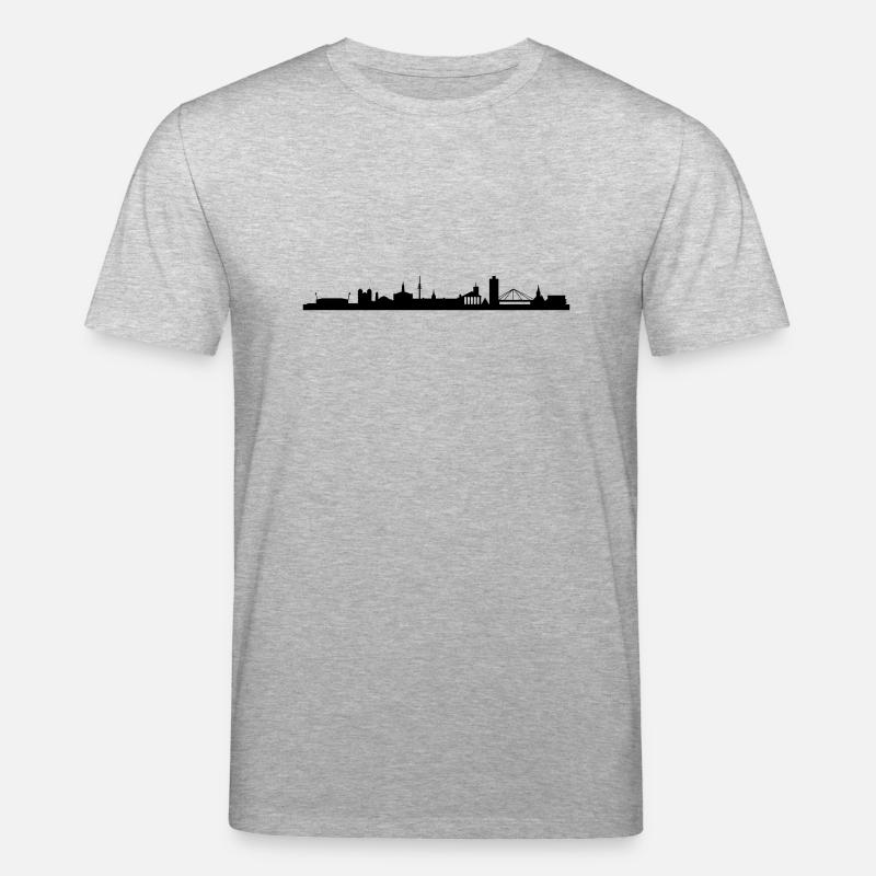 Skyline Karlsruhe 1 - Stanley/Stella Unisex Bio-T-Shirt CREATOR  - Grau meliert