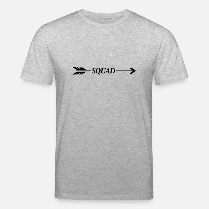 squad pfeil - Stanley/Stella Unisex Bio-T-Shirt CREATOR  - Grau meliert
