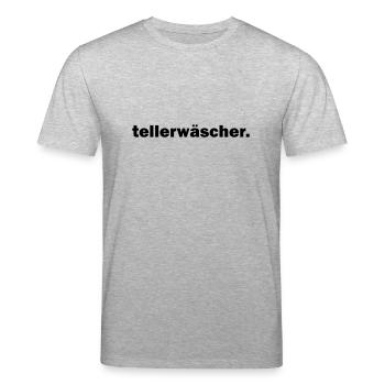 Tellerwäscher - Stanley/Stella Unisex Bio-T-Shirt CREATOR  - Grau meliert - Vorne - Alina (178cm) & Michal (187cm)