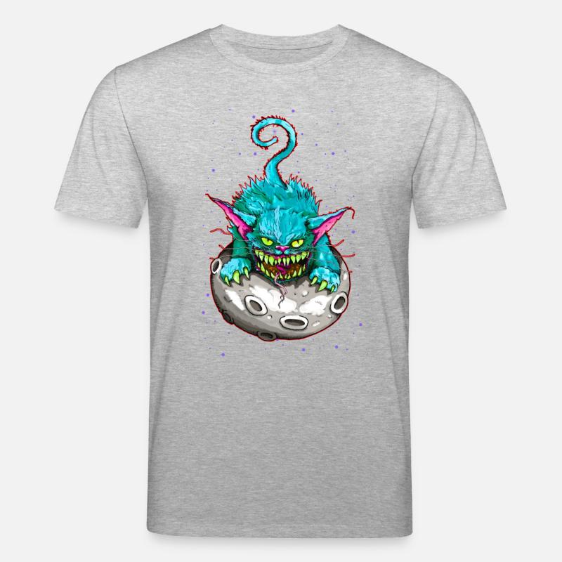 SPACE CAT - Stanley/Stella Unisex Bio-T-Shirt CREATOR  - Grau meliert