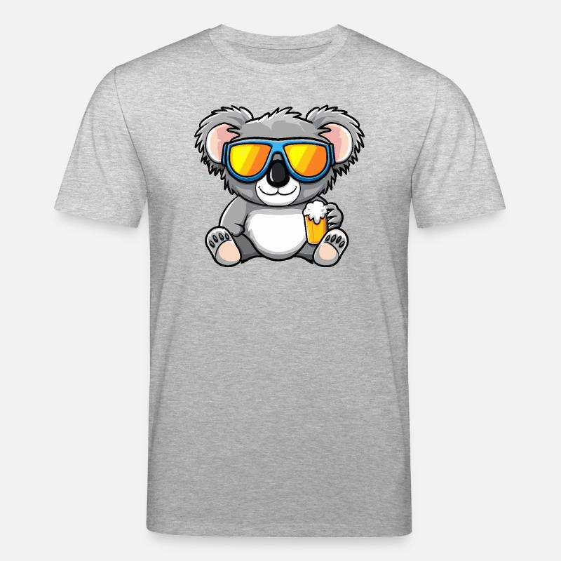 Bière après-ski Koala - T-shirt bio CREATOR Stanley/Stella Unisexe - gris chiné