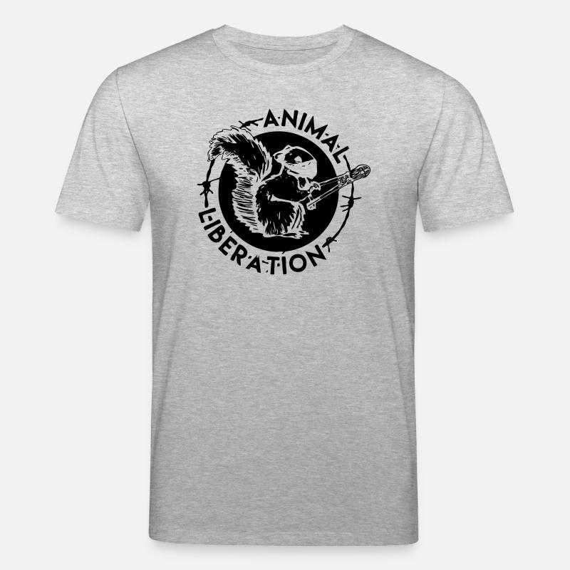 Animal Liberation Eichhörnchen - Stanley/Stella Unisex Bio-T-Shirt CREATOR  - Grau meliert