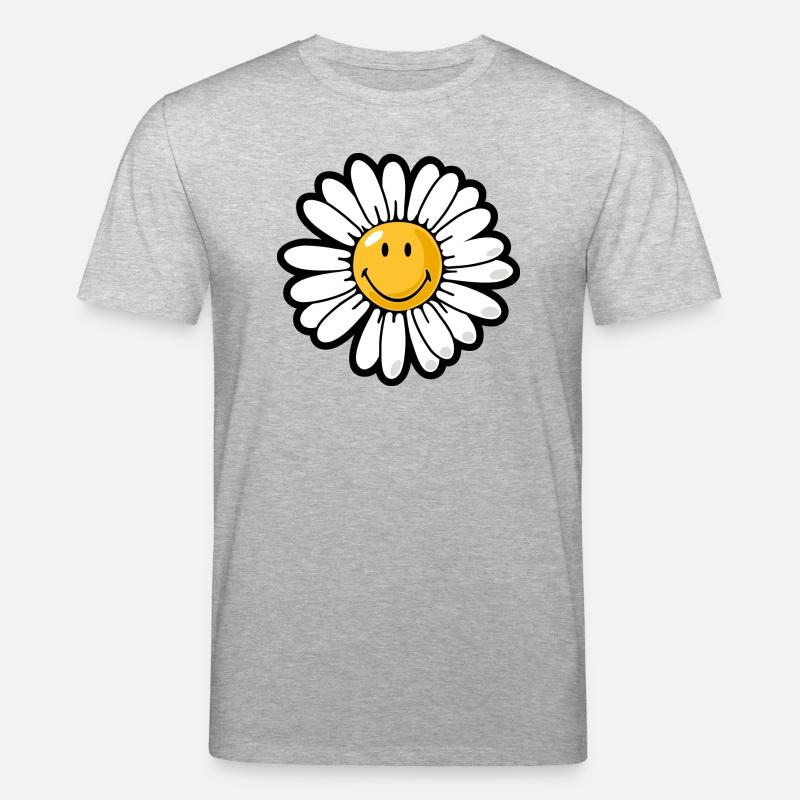 Smiley daisy - Maglietta ecologica unisex CREATOR di Stanley/Stella - grigio melange