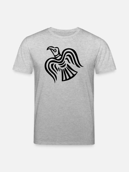 Wikinger Rabe Hugin - Stanley/Stella Unisex Bio-T-Shirt CREATOR - Grau meliert
