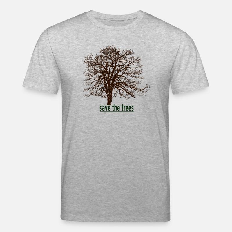 save the trees - Stanley/Stella Unisex Bio-T-Shirt CREATOR  - Grau meliert