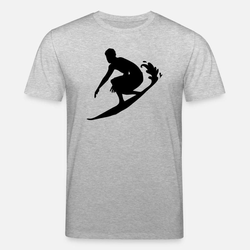 surfer_1 - Stanley/Stella Unisex Bio-T-Shirt CREATOR  - Grau meliert