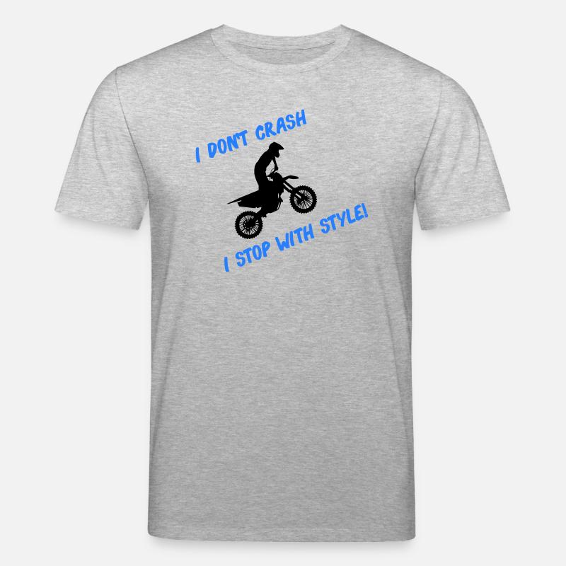 Arrêt de motocross avec style - T-shirt bio CREATOR Stanley/Stella Unisexe - gris chiné