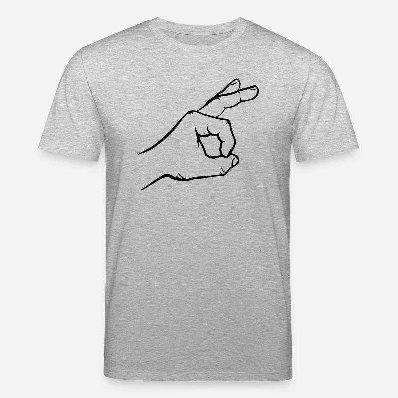 Reingeschaut Hand - Stanley/Stella Unisex Bio-T-Shirt CREATOR  - Grau meliert