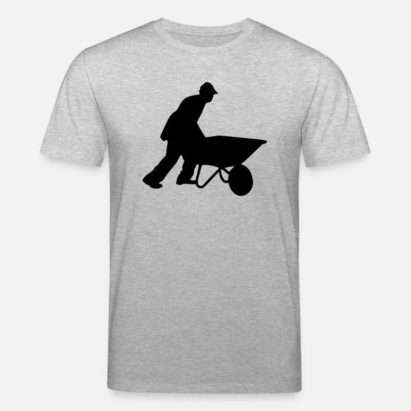 Bauarbeiter - Stanley/Stella Unisex Bio-T-Shirt CREATOR  - Grau meliert