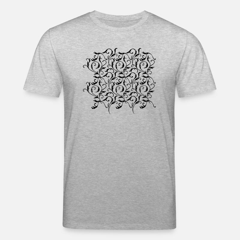 Plantas muster - Stanley/Stella Unisex Bio-T-Shirt CREATOR  - Grau meliert