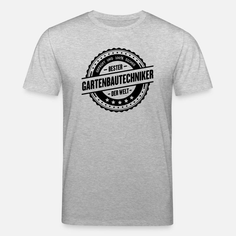 Bester Gartenbautechniker - Stanley/Stella Unisex Bio-T-Shirt CREATOR  - Grau meliert