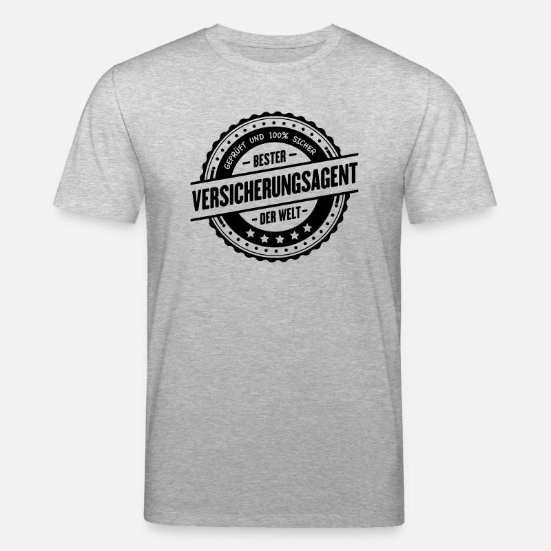 Bester Versicherungsagent - Stanley/Stella Unisex Bio-T-Shirt CREATOR  - Grau meliert