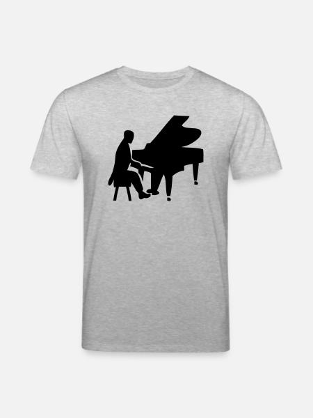pianist - Stanley/Stella Unisex Bio-T-Shirt CREATOR - Grau meliert