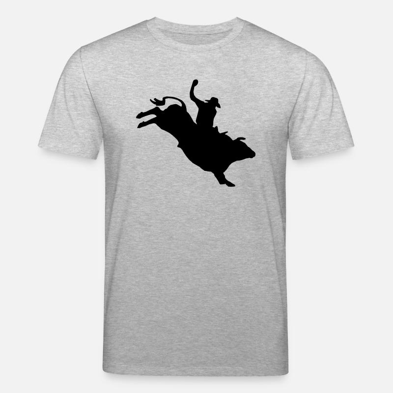 Bullriding - Stanley/Stella Unisex Bio-T-Shirt CREATOR  - Grau meliert