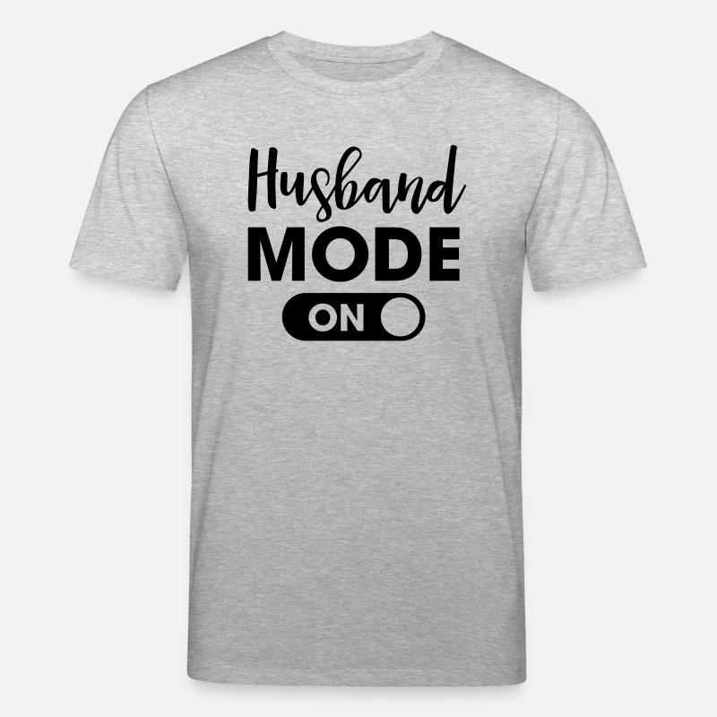 Husband Mode On - Stanley/Stella CREATOR Unisex Organic T-Shirt - heather grey