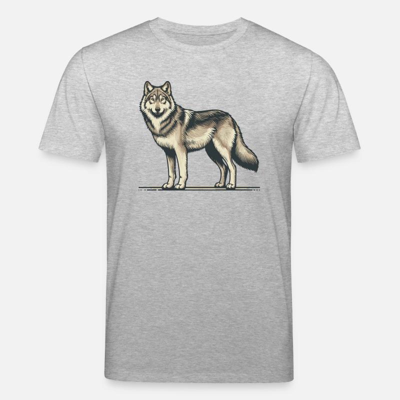Wolf - Stanley/Stella Unisex Bio-T-Shirt CREATOR  - Grau meliert