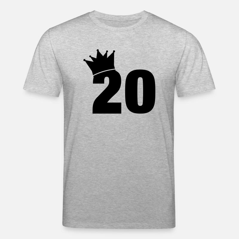20_krone_f1 - Stanley/Stella Unisex Bio-T-Shirt CREATOR  - Grau meliert