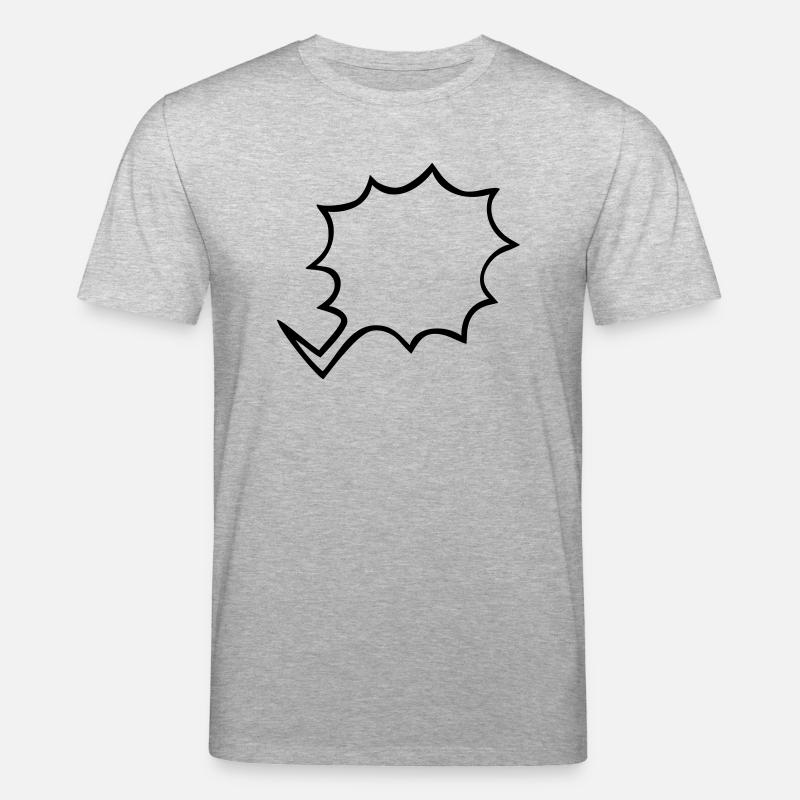 BD bulle phylactère cri annonce - T-shirt bio CREATOR Stanley/Stella Unisexe - gris chiné