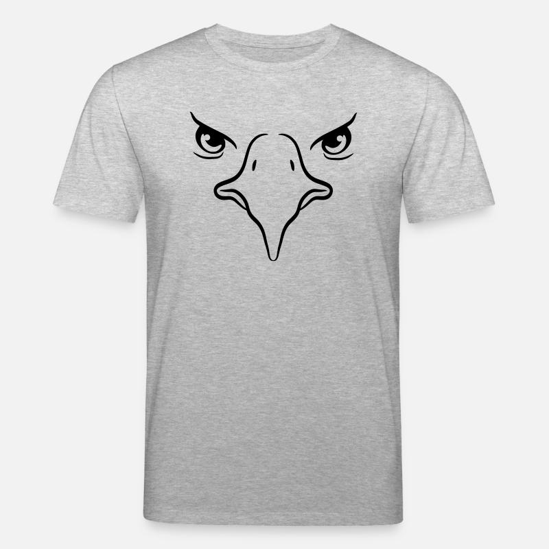 Eagle bec oiseau Eagle eyes - T-shirt bio CREATOR Stanley/Stella Unisexe - gris chiné