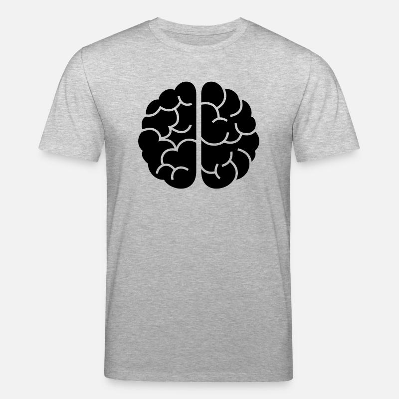 Brain - T-shirt bio CREATOR Stanley/Stella Unisexe - gris chiné