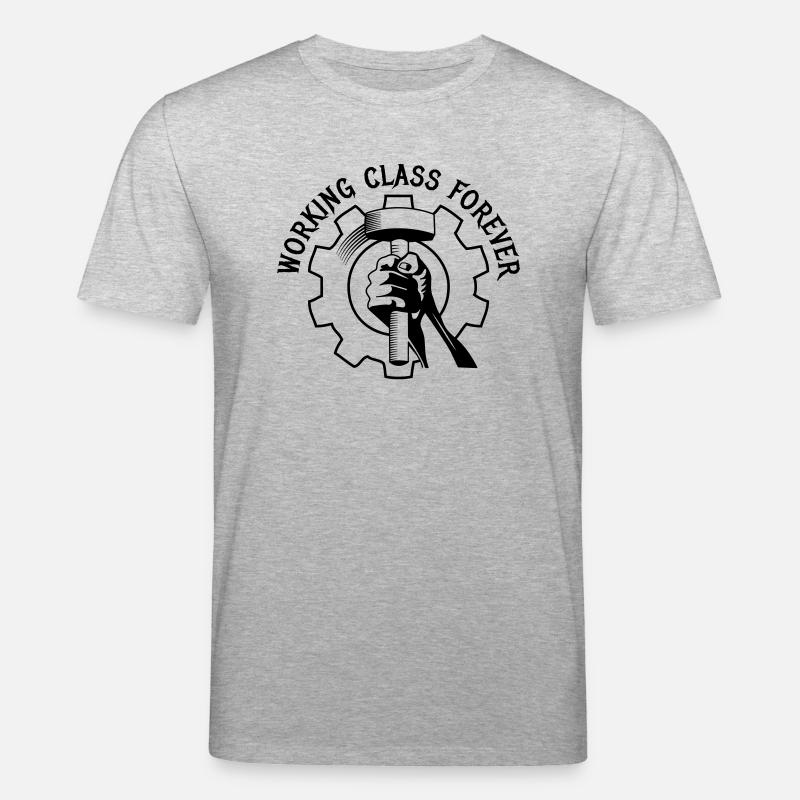 working class forever - Stanley/Stella Unisex Bio-T-Shirt CREATOR  - Grau meliert