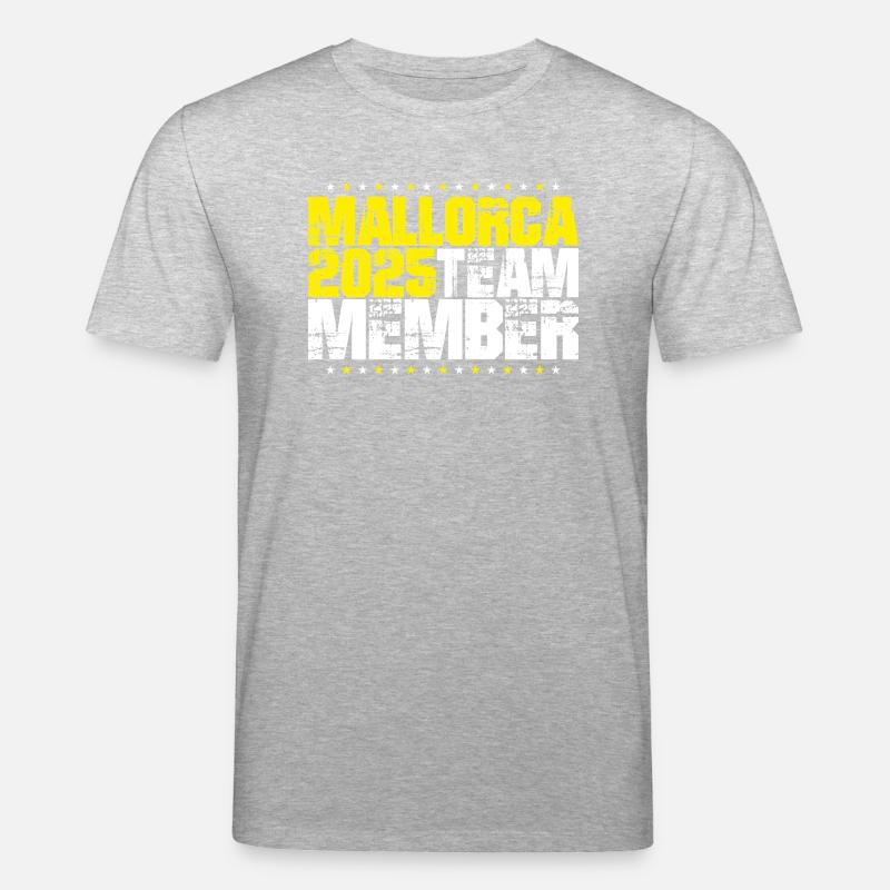 Majorque 2025 Équipe - T-shirt bio CREATOR Stanley/Stella Unisexe - gris chiné