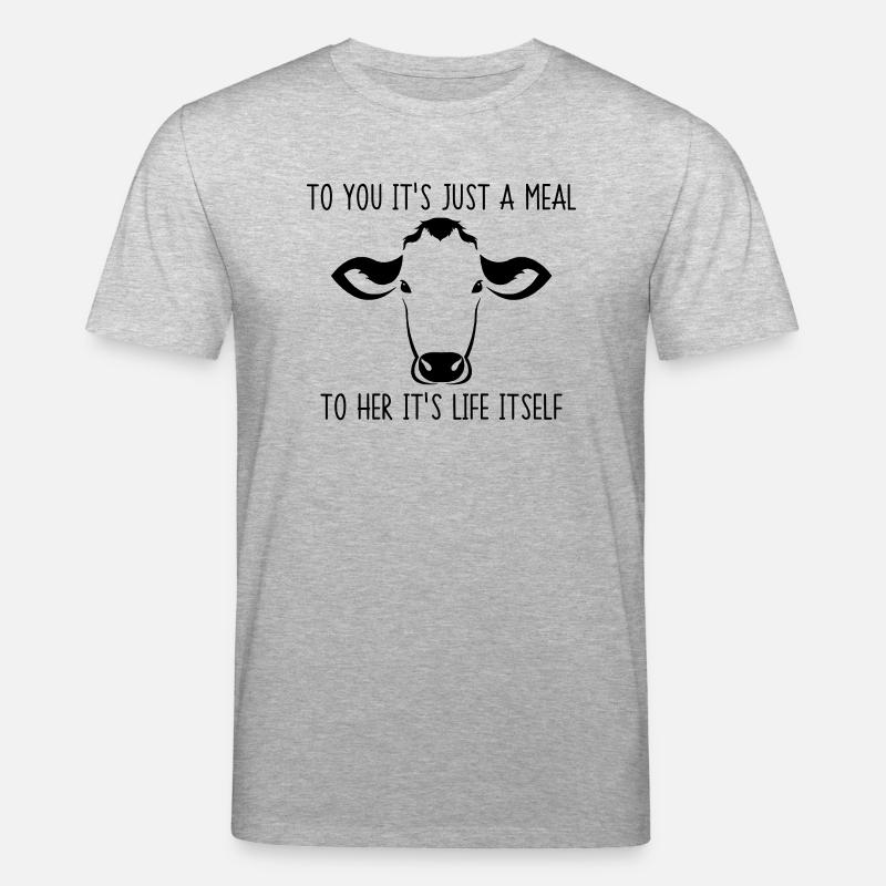 Pour vous, il est juste un repas à elle cette vie elle-même - T-shirt bio CREATOR Stanley/Stella Unisexe - gris chiné