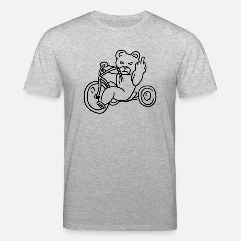 bad_teddy - Stanley/Stella Unisex Bio-T-Shirt CREATOR  - Grau meliert