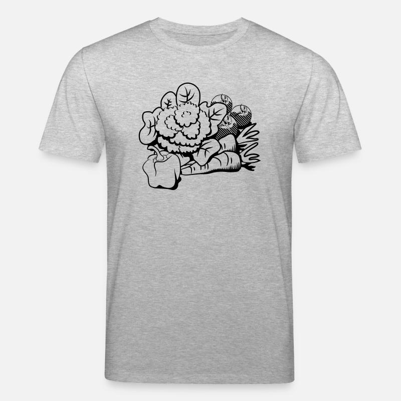vegetable cauliflower - Stanley/Stella CREATOR Unisex Organic T-Shirt - heather grey