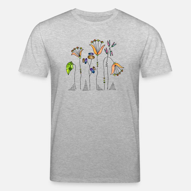 Fleur - T-shirt bio CREATOR Stanley/Stella Unisexe - gris chiné